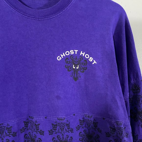Disney The Haunted Mansion puff print spirit jersey purple mens size XS - Picture 3 of 6